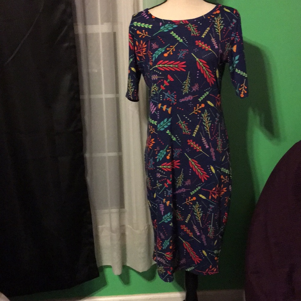 Forest Floral Lularoe Julia Dress